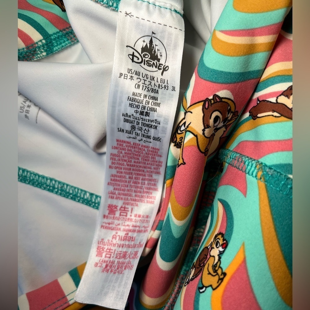 Disney Parks Chip & Dale Leggings Size L - Picture 4 of 6